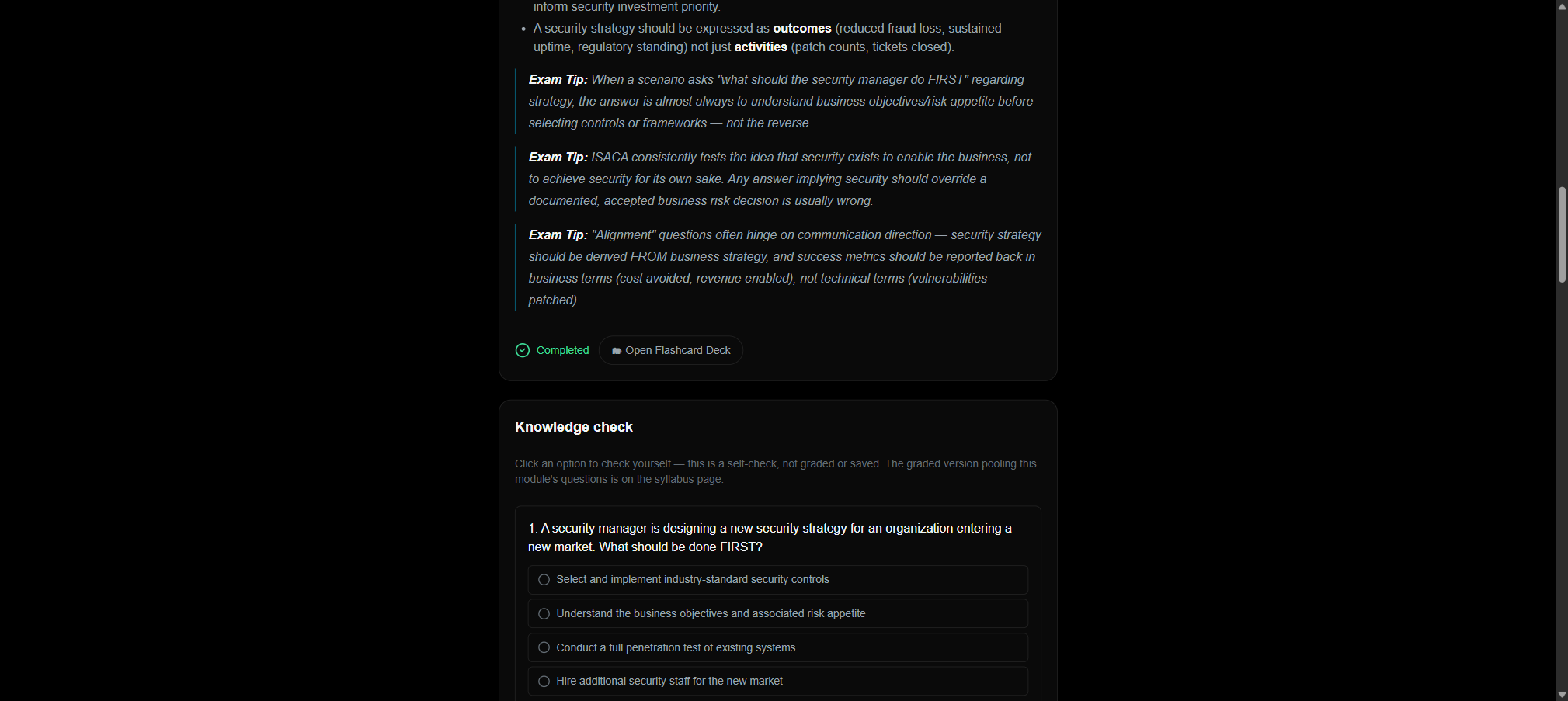 CSSLP product screenshot